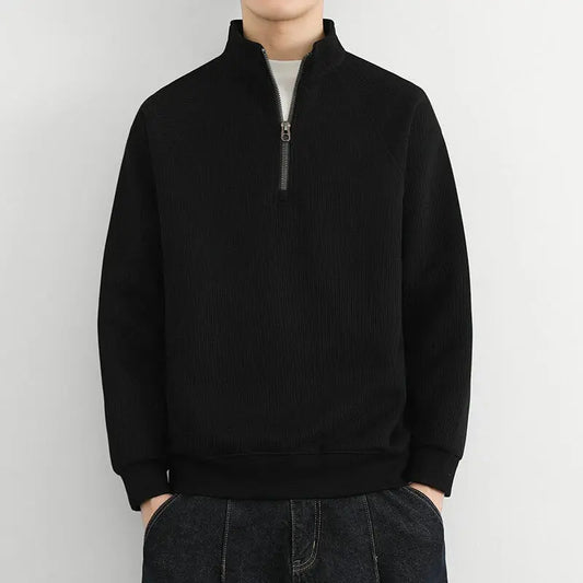 Ian | Men's sweater with half zip – relaxed fit SeekCTRL