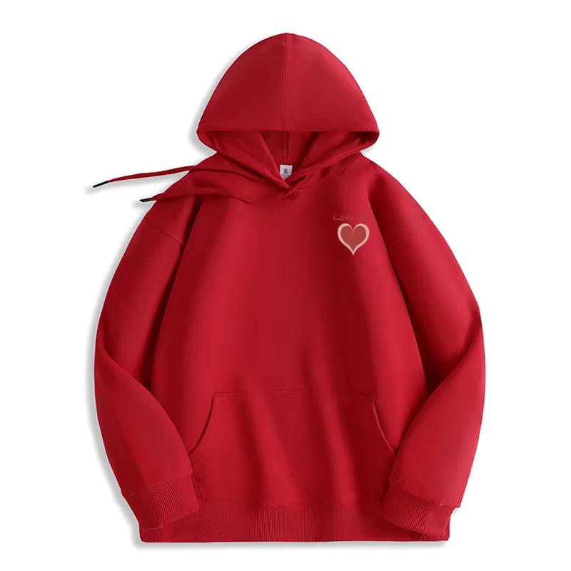 Stina | women's autumn hoodie with heart-shaped symbol SeekCTRL