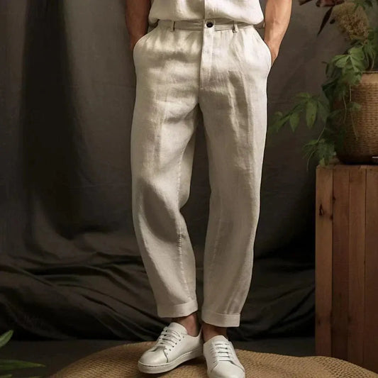 Ben | Casual tapered trousers – lightweight cropped pants SeekCTRL