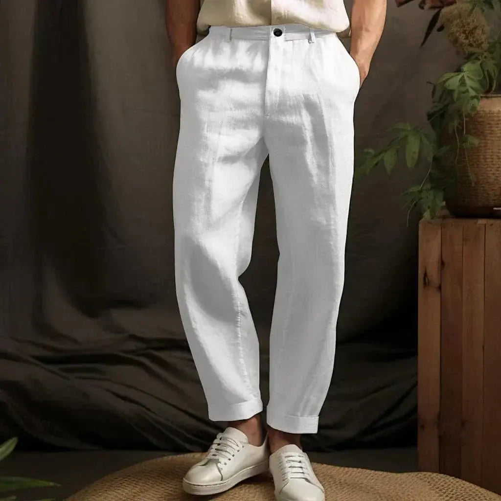 Ben | Casual tapered trousers – lightweight cropped pants SeekCTRL