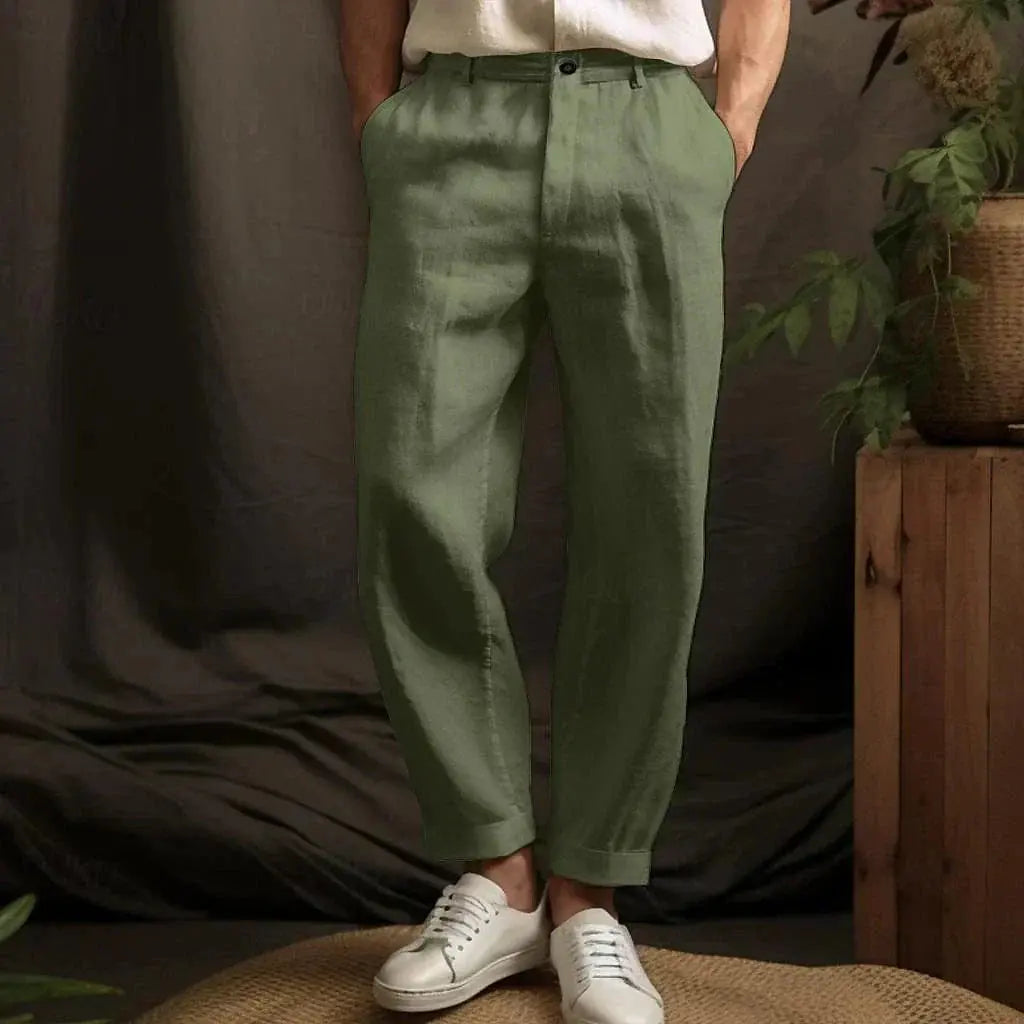 Ben | Casual tapered trousers – lightweight cropped pants SeekCTRL