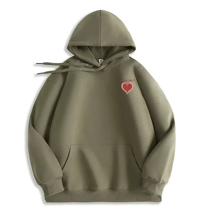 Stina | women's autumn hoodie with heart-shaped symbol SeekCTRL