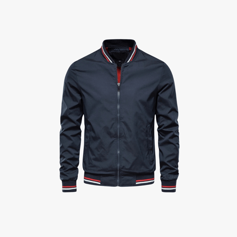 Classic Bomber Jacket – Lightweight Zip - Up Windbreaker 
