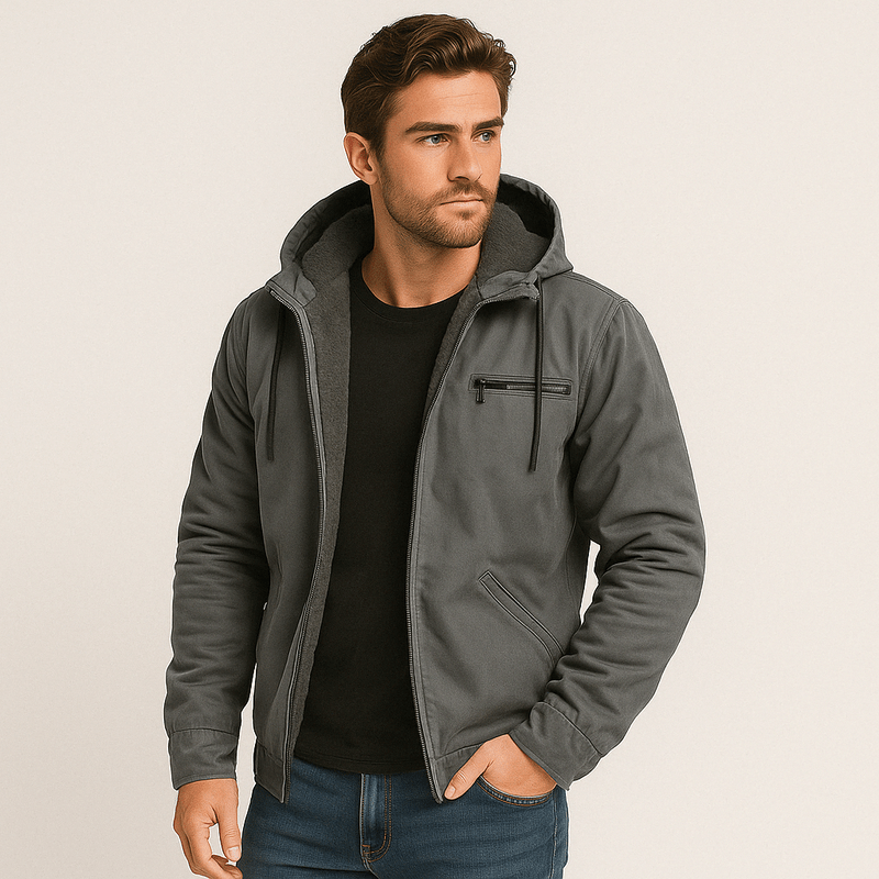 Warm And Practical Hooded Jacket