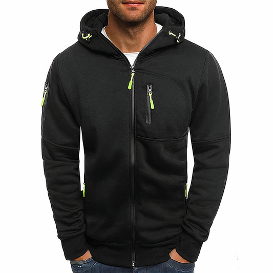Eddy | Men’s zip-up hoodie, premium and elegance SeekCTRL