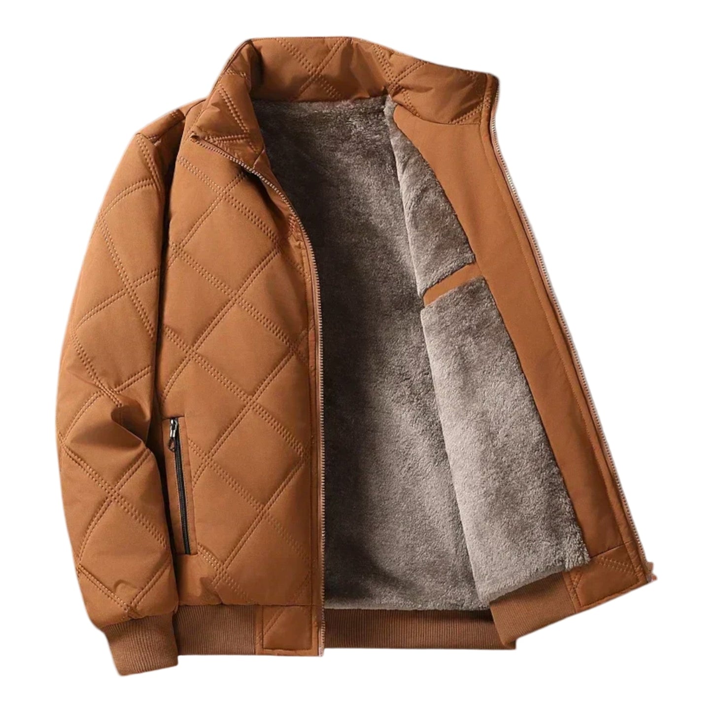 Leo | Men’s quilted warm winter jacket in versatile design SeekCTRL
