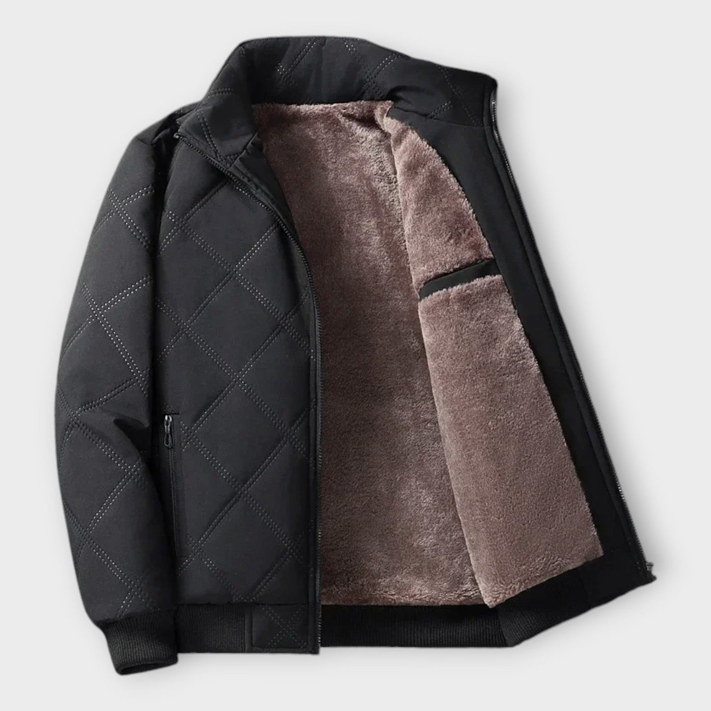 Leo | Men’s quilted warm winter jacket in versatile design SeekCTRL