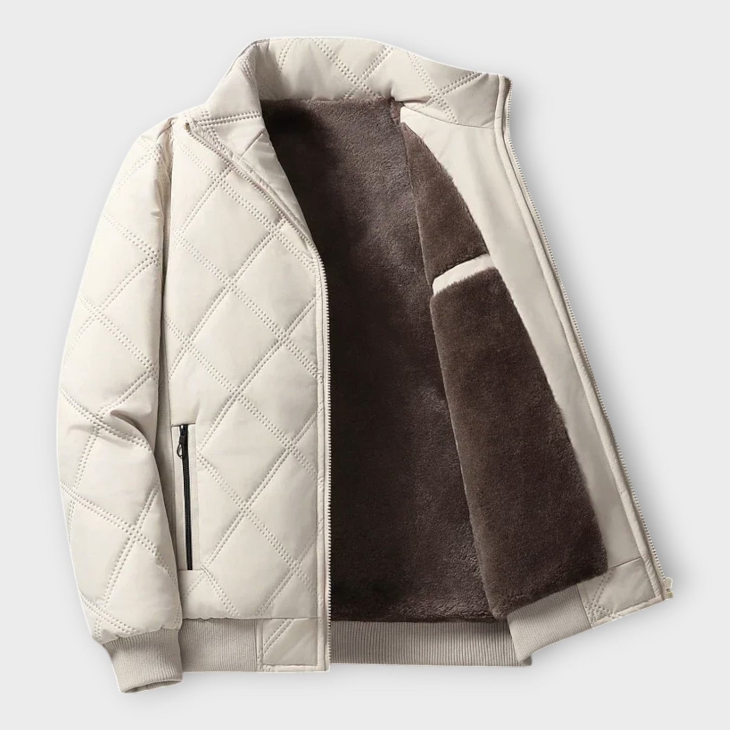 Leo | Men’s quilted warm winter jacket in versatile design SeekCTRL
