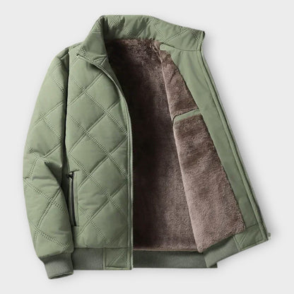 Leo | Men’s quilted warm winter jacket in versatile design SeekCTRL
