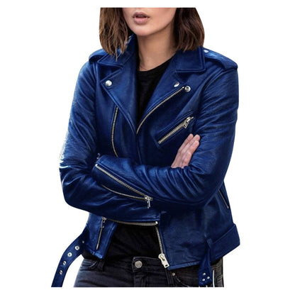Victoria | Women’s leather biker jacket, stylish and tailored SeekCTRL